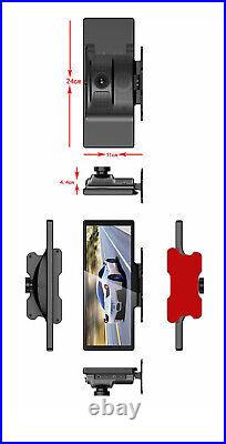 10.26in Car Dash Cam Dual Lens DVR Record Front Rear Camera Video Recording Auto