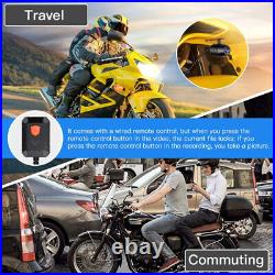 1080P Motorcycle Dash Camera 3in FHD DVR Cam Front Rear Dual Lens GPS Recorder