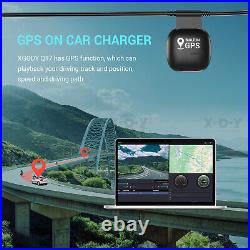 2.5K Dash Cam 3 Channel WiFi GPS Car Camera Front Rear Inside Recorder 32GB Card