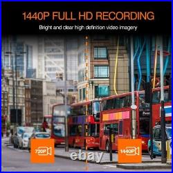 2K 1080P 60FPS Front WiFi Car Dash DVR Dashcam Loop Recording Action Camera