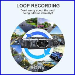 4 Cameras Car DVR Dash Cam Driving Recorder Loop Recording For Front Rear Side
