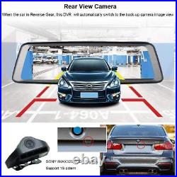 4G ADAS 10 mirror dash cam Car Dash Camera car mirror camera front and rear DVR