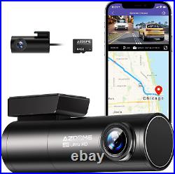4K Dash Cam Front & Rear Built in WiFi GPS Dual Car Voice Control Camera