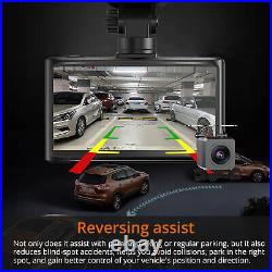 4K FHD Dash Cam GPS WIFI Front And Rear Car Camera Reverse Recorder Night Vision