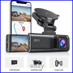 4K REDTIGER Dash Camera Front and Rear Parking Mode Dash Cam Free Hardwire kit