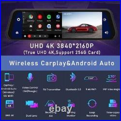 4k DASH CAM CAR CAMERA FRONT AND REAR NIGHT VISION GPS 5G WIFI FM BT ANDROID