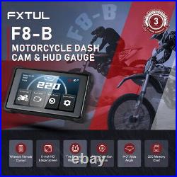 5 Motorcycle Dash Cam Front & Rear Camera Parking Mode Loop Recording TPMS IP67
