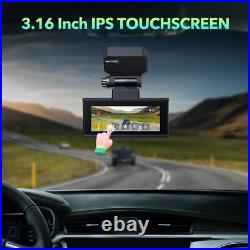 5GHz WiFi GPS Dual 4k Dash Cam 4K Front and 4K Rear 3.16Touch Screen Car Camera
