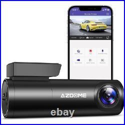 AZDOME 1296P Dash Cam Front with Built in WiFi GPS Dual Car Voice Control Camera