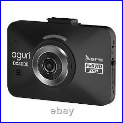 Aguri DX4000R Drive Assist Dash Cam GPS Speed Trap Detector 16GB + Rear Camera