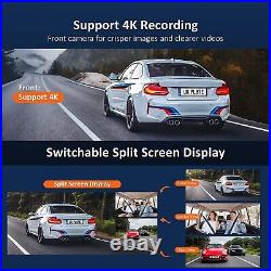 Dash Cam 3 Channel Rotatable Interior/Front Camera Sony Sensors GPS, Wi-Fi 2K Re