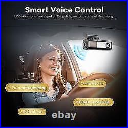 Dash Cam 5K Voice Control, 5G WiFi APP Control, Bluetooth, GPS Car Front Camera
