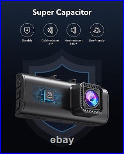 Dash Cam Front Rear, 4K/2.5K Full HD Dash Camera for Cars Free 32GB SD Card