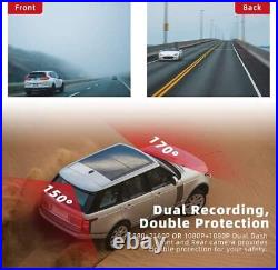 Dash Cam Front and Rear 1080P Full HD Dual Dash Camera Dashcam for Cars In