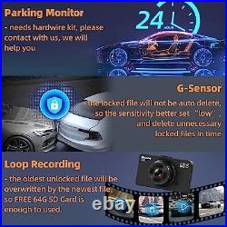 Dash Cam Front and Rear Dash Camera for Cars, WiFi Car Camera Dash Cam WithFree