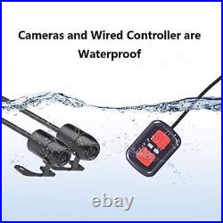 Dual 1080P Motorcycle Dash Cam, Front and Rear Camera 130° Wide Angle