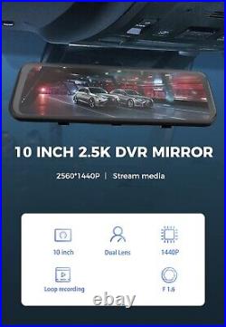Dual Lens Dash Cam Car DVR Video Recorder RearView Camera G-Sensor Touch Screen