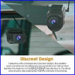 Dual Lens Dash Cam HD 1080P Front and Rear Camera, Front 4K 2160P
