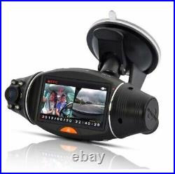 Dual Lens Dash Camera 1080P GPS Car Front&Inside Recorder Night Vision G-sensor