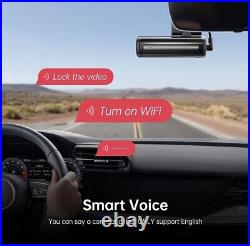 LINGDU Dash Cam 4K & 2K Camera Front & Rear Voice Control 5G WiFi GPS Parking