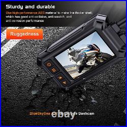 Motorcycle Dash Cam Dual Front and Rear 1080P WIFI GPS Motorbike Camera Recorder