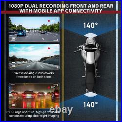 Motorcycle Dash Cam Front Rear Camera 1080P Parking Mode Loop Recording TPMS