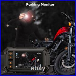 Motorcycle Dash Camera Waterproof GPS WIFI Front+Rear 1080P G-Sensor + 64GB Card