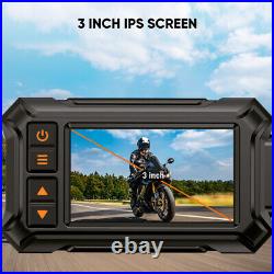 Motorcycle Dash Camera Waterproof WIFI GPS Front 1080P Loop Recording 64GB Card
