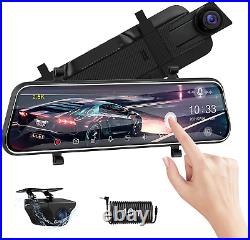 Newest? Jansite Voice Control Mirror Dash Cam 2.5K Dual Dash Camera Front and Re