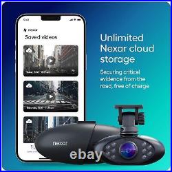 Nexar Pro Dual HD Front Dash Cam with Interior Car Security Camera Brand New