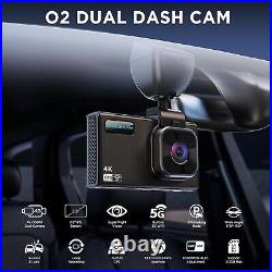ONDASHCAM Dash Cam 4K, Dash Cam Front and Rear, Car Camera Dash Camera