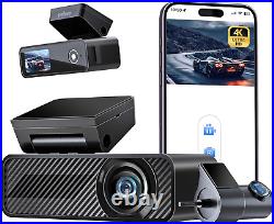 Pelsee 4K Dash Cam Front and Rear, 4K Single Front Dash Camera, 2K/1080P Dual