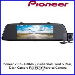 Pioneer VREC-150MD-EX 2-Channel (Front & Rear) Dash Camera Full HD Reverse Camea