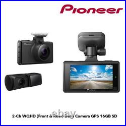 Pioneer VREC-DH300D 2-Ch WQHD (Front & Rear) Dash Camera GPS 16GB SD