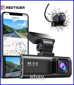 REDTIGER Dash Cam 4K Front and Rear Dual Dash Camera (CAMERA ONLY)