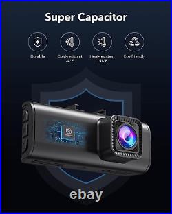 REDTIGER Dash Cam Front Rear, 4K/2.5K Full HD Camera for Cars, Free