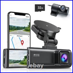 REDTIGER Dash Cam With Super Night Vision Dual Dash Camera Front and Rear