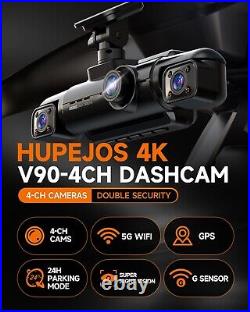 RRP £249.99 Front & Rear Dash Cam 3 Front + 1 Rear Camera + SD Card