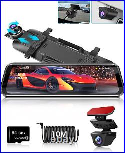 Right Side Camera Version? Mirror Dash Cam 10'' 1080P Dual Dash Cam Front and Re