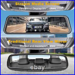 TOGUARD 10'' Touch Screen Mirror Dash Cam 1080P Car Video Camera Night Vision