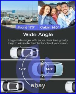 TOGUARD 1080P Dual Dash Cam Front and Rear View Car Recorder Camera Night Vision
