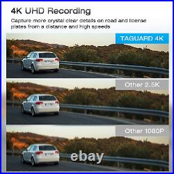 TOGUARD 12 Mirror 4K Dash Cam GPS Backup Camera Front and Rearview DVR Recorder