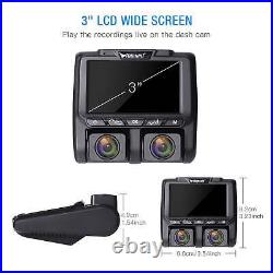 TOGUARD Uber Dual 1080P Dash Cam Front and Inside Car DVR Camera for Truck Taxi