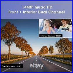 Viofo A129 Plus Duo IR Dash Cam Front & Internal Taxi GPS WIFI HD Camera 2 LCD