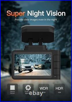 WOLFBOX 4K Dual Dash Camera Front & Rear Dash Cam Built-in WiFi&GPS With32GB Card