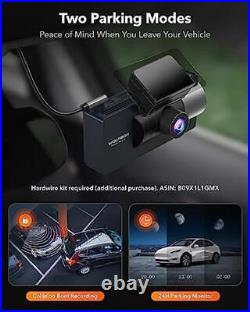 WOLFBOX i17 Dash Cam Front Inside Rear Camera 4K+1080P+1080P Wifi Car Monitor