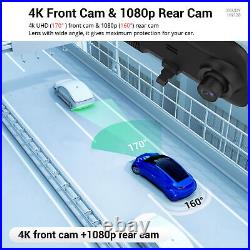 XGODY 12 4K Dash Cam Mirror GPS Car DVR Front and Rear Camera HD Video Recorder