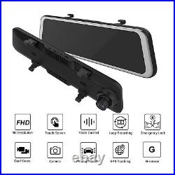 XGODY 12 Dash Cam Mirror 4K Car DVR Night Vision GPS Front and Rear Dual Camera