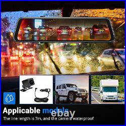 XGODY 4K+1080P 12 Car Dash Cam Voice Control WIFI Fit App GPS Front Rear Camera