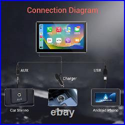 XGODY 4K Dash Cam Front and Rear Camera Wireless CarPlay Android Auto G-Sensor